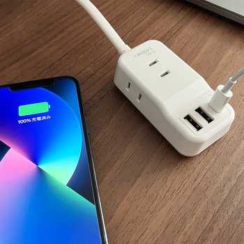 PD20W対応 USB+AC電源タップ エアージェイ