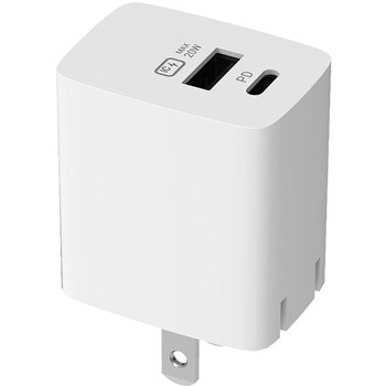 AC充電器 USBA+C PD20W 自動識別 リバーシブル カシムラ