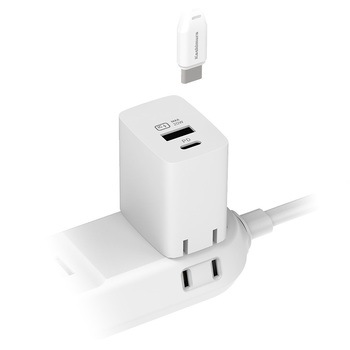 AC充電器 USBA+C PD20W 自動識別 リバーシブル カシムラ