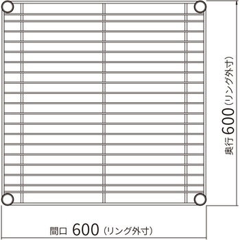 ベーシックシリーズ ワイヤーシェルフ・クローム ERECTA(エレクター)