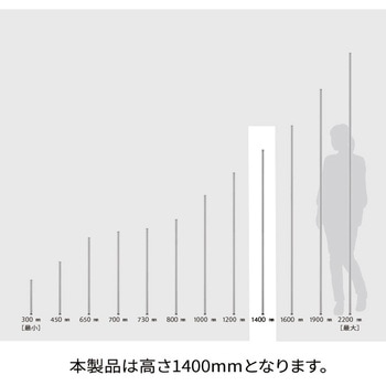 ポール ブラック (2本入) ERECTA(エレクター)