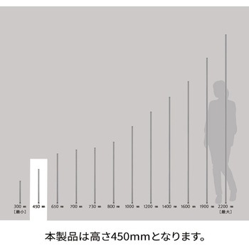 ポール ブラック (2本入) ERECTA(エレクター)