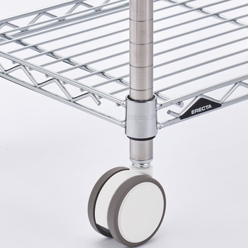 ベーシックシリーズ 双輪キャスター ストッパー付き(2個入) ERECTA(エレクター)