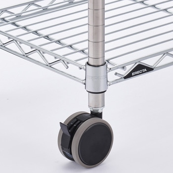 ベーシックシリーズ 双輪キャスター ストッパー付き(2個入) ERECTA(エレクター)