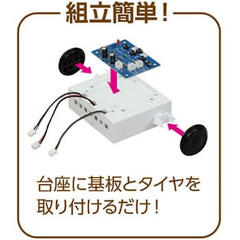 93980 簡単ボタン制御ロボ(基板未組立) 1個 アーテック(学校教材・教育