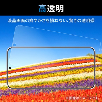 Galaxy S23 ガラスフィルム 高透明 強化ガラス 表面硬度10H 指紋防止 飛散防止 気泡防止 - エレコム