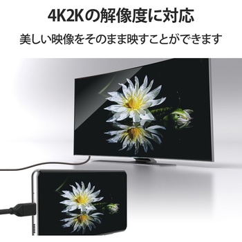 USB Type-C to HDMI 変換ケーブル 3m 4K 60Hz ミラーリング マルチディスプレイ対応 エレコム