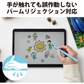 iPad用 タッチペン スタイラスペン 充電式 USB Type-C 充電 六角鉛筆型 ペン先交換可 エレコム