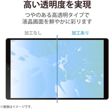 タブレット 8インチ 保護フィルム 高透明 抗菌 指紋防止 気泡防止 汎用フィルム エレコム
