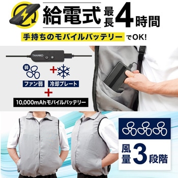 冷蔵服2+10000mAh モバイルバッテリーセット サンコー(電子機器)