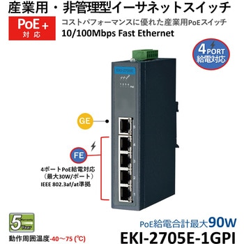 非管理型・産業用PoEスイッチ Advantech(アドバンテック)