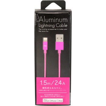 CK-LA01PK Aluminum Lightning Cable {d ҂ݍݕA~ P[u1.5m MFiF 25659123