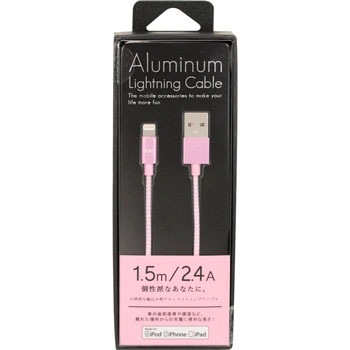 CK-LA01LPK Aluminum Lightning Cable ���{�d�� �҂ݍ��ݕ��A���~ �P�[�u����1.5m MFi�F�� 25659139