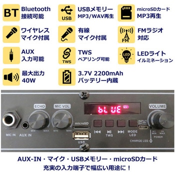 CICONIA  コンパクトLEDパーティースピーカー CICONIA