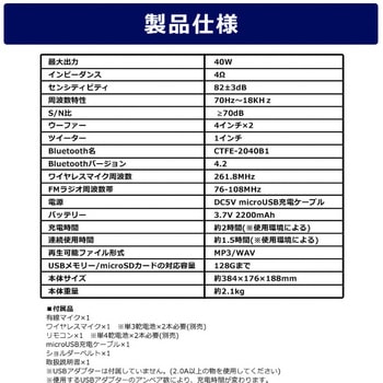 CICONIA  コンパクトLEDパーティースピーカー CICONIA