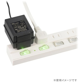 LED個別スイッチ付電源タップ 雷ガード ホコリシャッター オーム電機