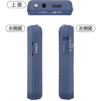 AM/FM携帯ラジオ 高感度受信 DSP IC使用 オーム電機