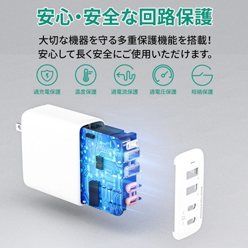 USB充電器 Omnia II Mix 100W PD対応 [USB-A 2ポート/USB-C 2ポート] AUKEY(オーキー)