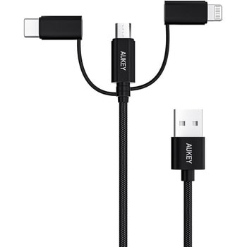 ケーブル Impulse 3-in-1 [Type-A to Lightning/Type-C/micro USB] AUKEY(オーキー)