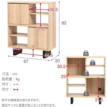 シェルフ ラック 収納棚 扉付き ジェイケイ・プラン
