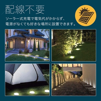 埋め込み式ソーラーLEDライト トライメイト