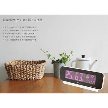 電波時計付デジタル温湿度計 エンペックス気象計