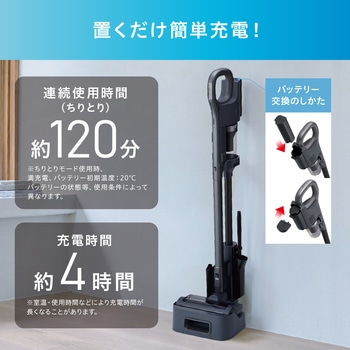 充電式サイクロンスティック掃除機 daspo アイリスオーヤマ