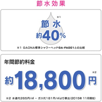 ホリダー・シモン シャワーヘッドとホースのセット 3段切替 ミスト(節水 美肌 洗顔 やさしい浴び心地 ボッシーニ) GAONA(ガオナ)