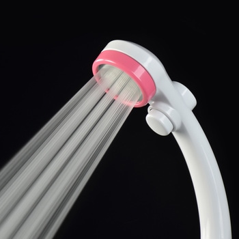 これエエやん シャワーヘッドとホースのセット 節水 極細 ストップ (シャワー穴0.3mm 肌触り・浴び心地やわらか 低水圧対応) GAONA(ガオナ)