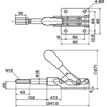 横押し型トグルクランプ IKURATOOLS(育良精機)