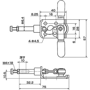 横押し型トグルクランプ IKURATOOLS(育良精機)