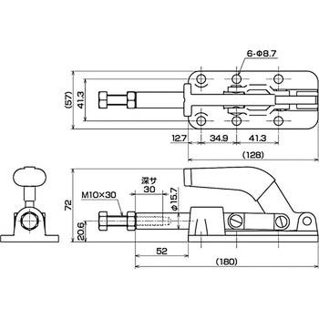 横押し型トグルクランプ IKURATOOLS(育良精機)