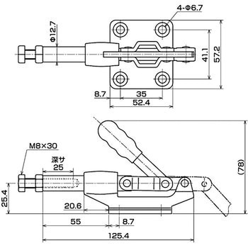 横押し型トグルクランプ IKURATOOLS(育良精機)