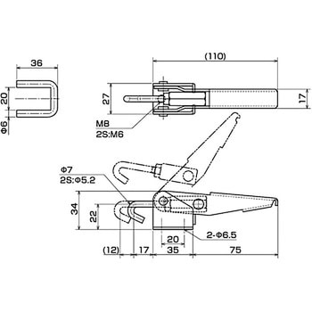 引き止め専用型トグルクランプ IKURATOOLS(育良精機)