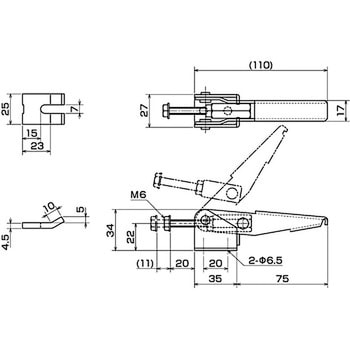 引き止め専用型トグルクランプ IKURATOOLS(育良精機)