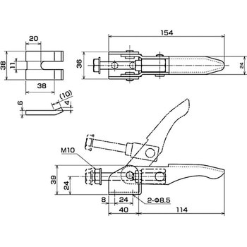 引き止め専用型トグルクランプ IKURATOOLS(育良精機)