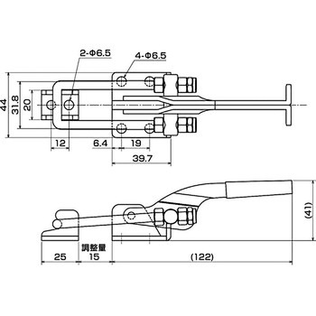 引き止め専用型トグルクランプ IKURATOOLS(育良精機)