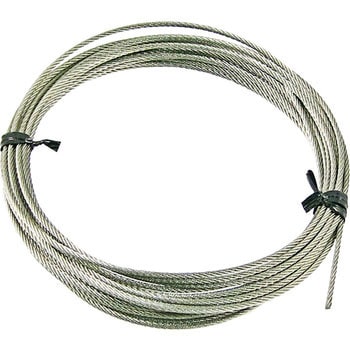 ステンレスカットワイヤロープ 7×19 2.0mm×80m フジワラ 19-2080-www