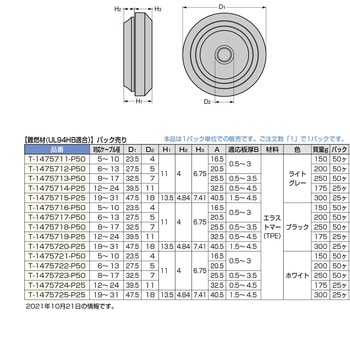 T-1475718-P50 ワンタッチグロメット フレキシブルタイプ T-14757型 1