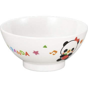 メラミンお子様食器「赤ちゃんパンダ」飯椀 千羽鶴印(エンテック)