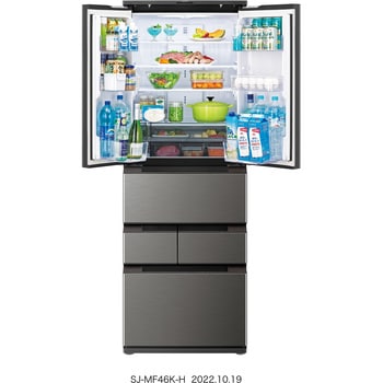 SJ-MF46K-H ピラーレスフレンチドア(メタル)冷蔵庫457L 1台 シャープ