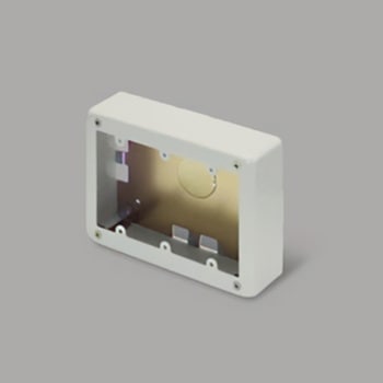 メタルモール 3個用スイッチボックス マサル工業
