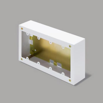 メタルモール 4個用スイッチボックス マサル工業