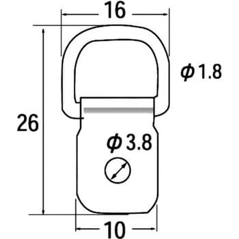 D型吊カン 福井金属工芸 額縁飾り・額縁掛け 【通販モノタロウ】