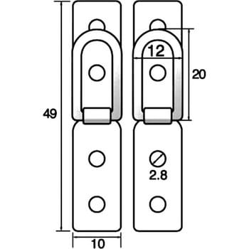 6222-C ステンレスN型吊カン中【福井金属工芸 額受用品 6222-C 額縁