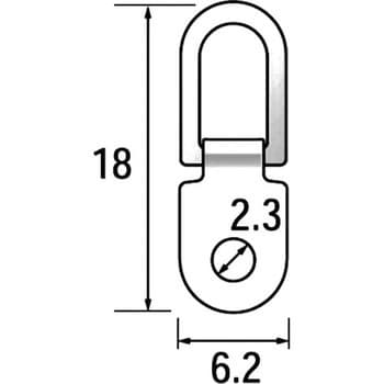 U型吊カン 福井金属工芸 額縁飾り・額縁掛け 【通販モノタロウ】