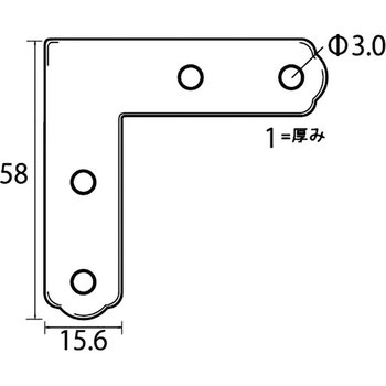 角金具 ステンレス 福井金属工芸