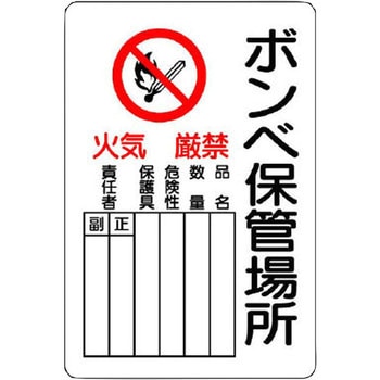 ボンベ保管場所標識 ユニット