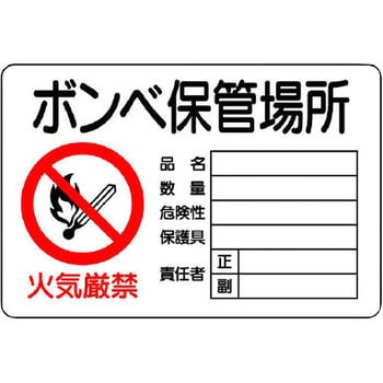 ボンベ保管場所標識 ユニット