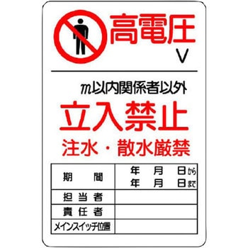 電気関係標識(鉄板) ユニット
